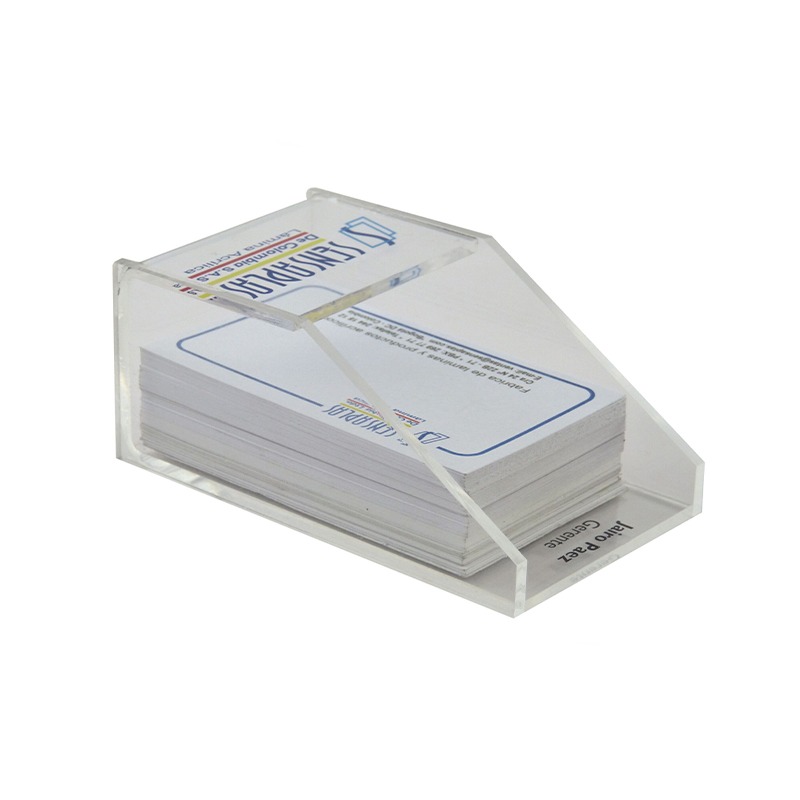 tarjetaero rectangulo cristal Tarjetero Rectangular en Acrílico - Imagen 1