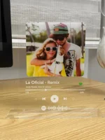 Placa con Foto Transparente Canción Personalizable - Imagen 3